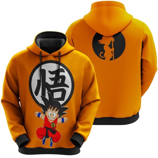 Blusa De Moletom Dragon Ball Goku Criança Estampado Netshoes