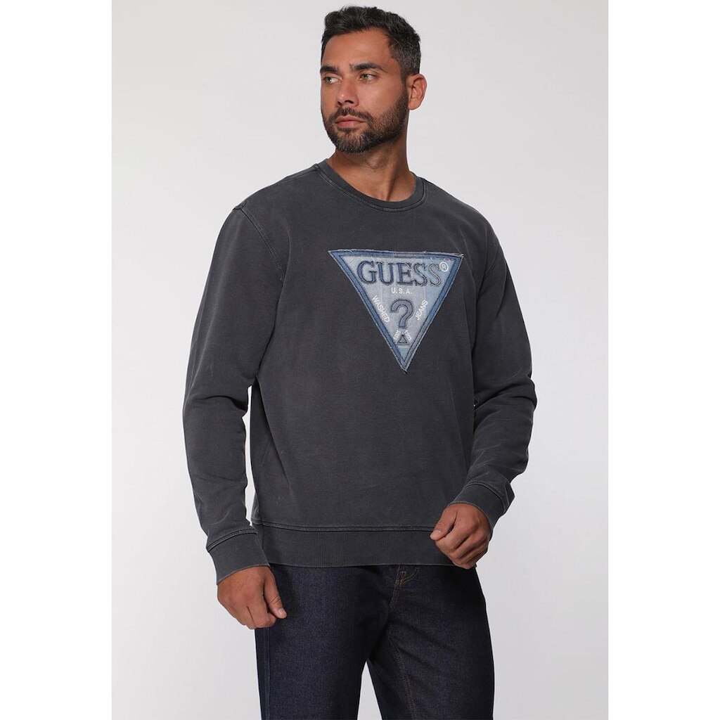 Blusa de Moletom Eco Logo Denim Grafite
