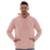 Blusa De Moletom Feminino E Masculino Canguru Frio Liso - Rosa