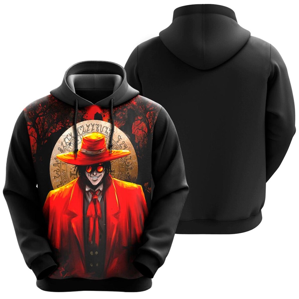 Blusa De Moletom Hellsing Vampiro Alucard Desenho Anime