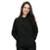 Blusa De Moletom Liso Unissex Canguru Com Bolso - Preto