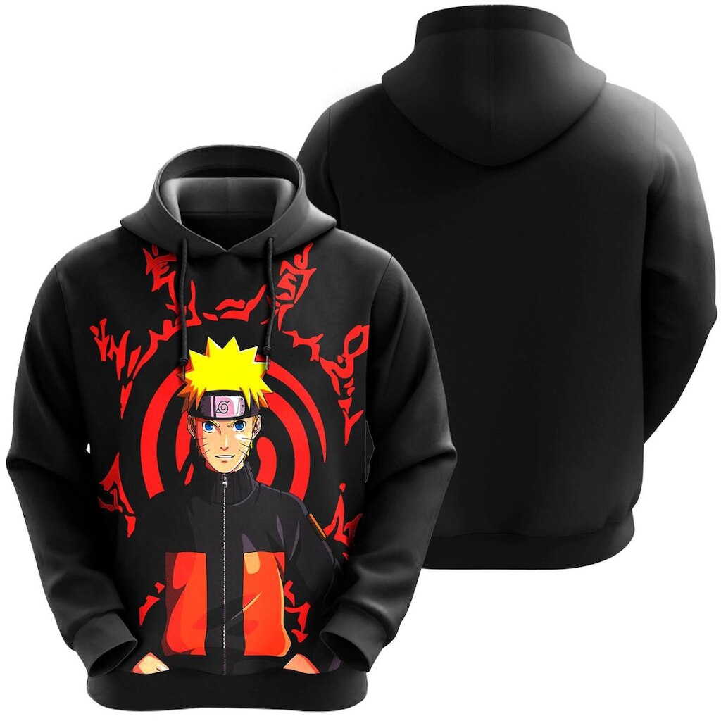 Blusa De Moletom Narutoo Shippuden Anime Desenho Casaco