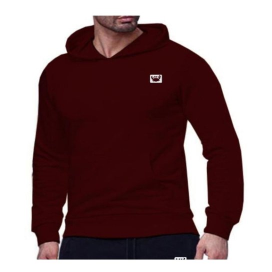 Blusa de Moletom Relaxado Canguru Com Capuz Fechado Siri 2 Masculina - Vinho é ruim? Blusa de Moletom Relaxado Canguru Com Capuz Fechado Siri 2 Masculina - Vinho é boa?