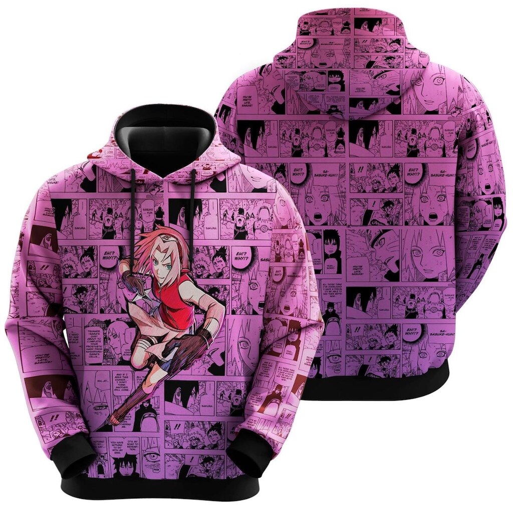 Blusa De Moletom Sakura Haruno Narutoo Shippuden Desenho Anime