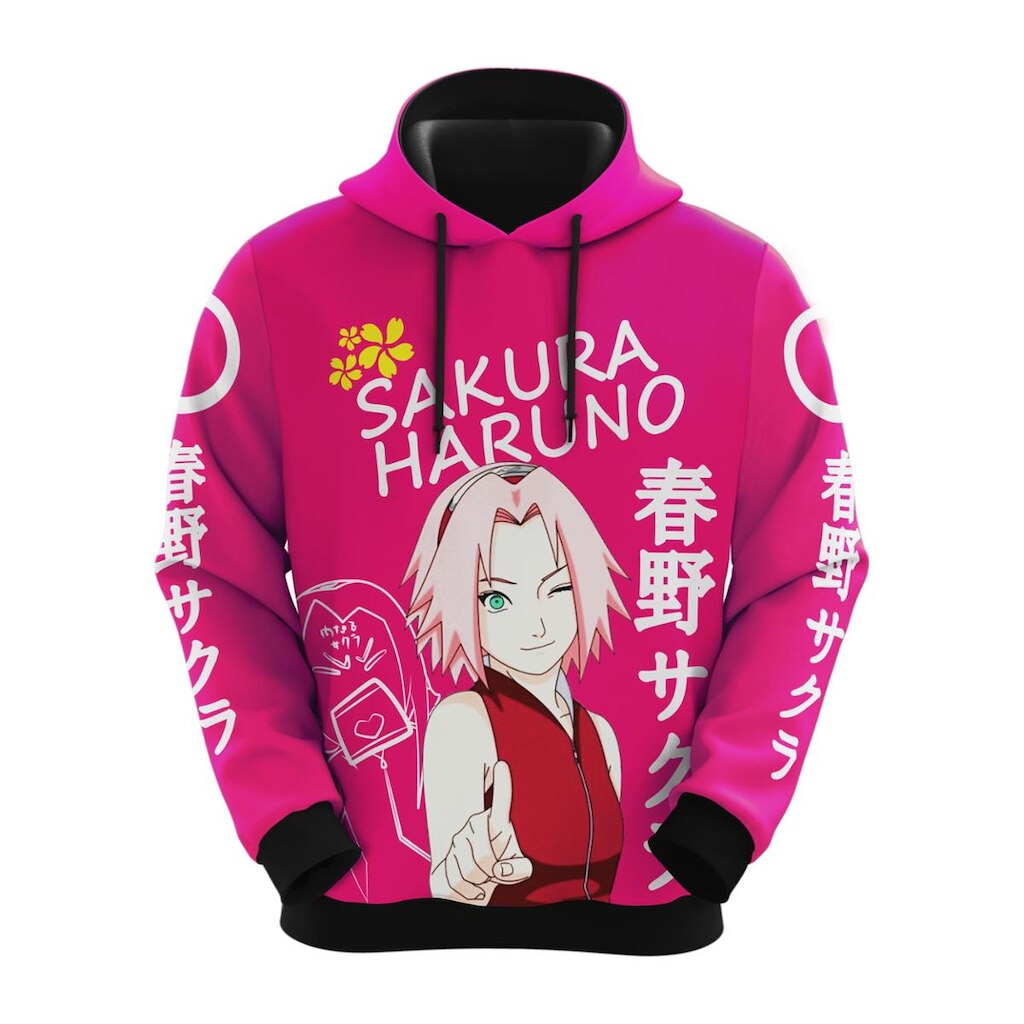Blusa De Moletom Sakura Haruno Narutoo Shippuden Mangá Anime