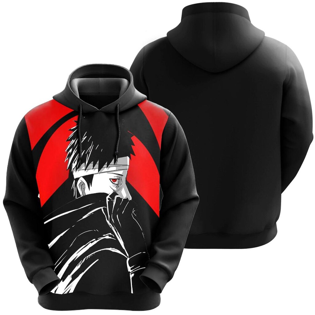 Blusa De Moletom Tobi Obito Akatsuki Nuvem Narutoo Anime