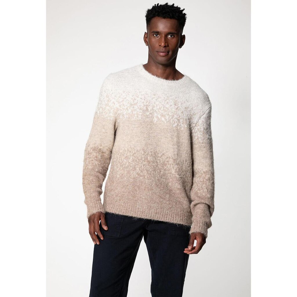 Blusa de Tricot Eco Degradê Bege