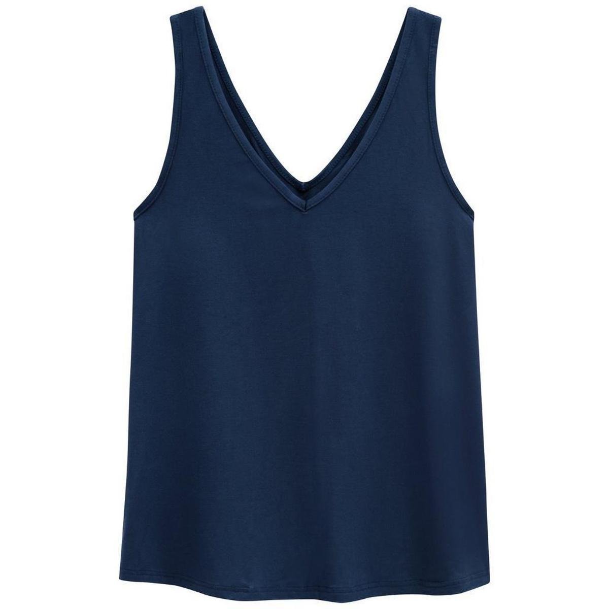 Blusa Decote V Malha Viscose Regata Malwee Menor preço em Blusa Decote V Malha Viscose Regata Malwee