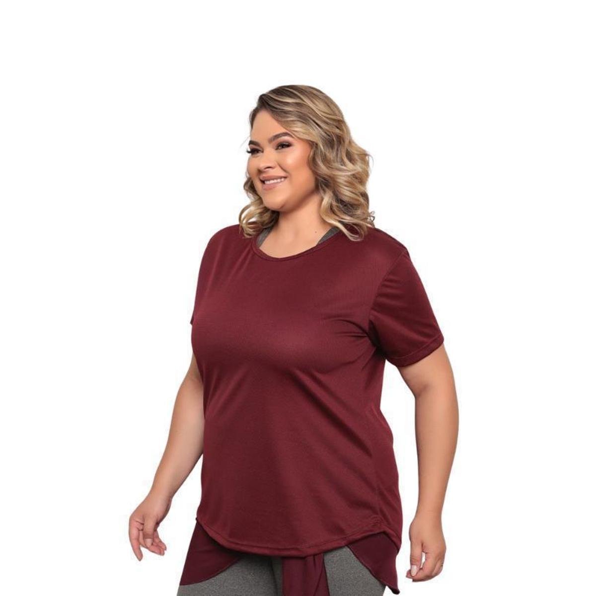 Blusa Dry Plus Size Feminina Tapa Bumbum Menor preço em Blusa Dry Plus Size Feminina Tapa Bumbum