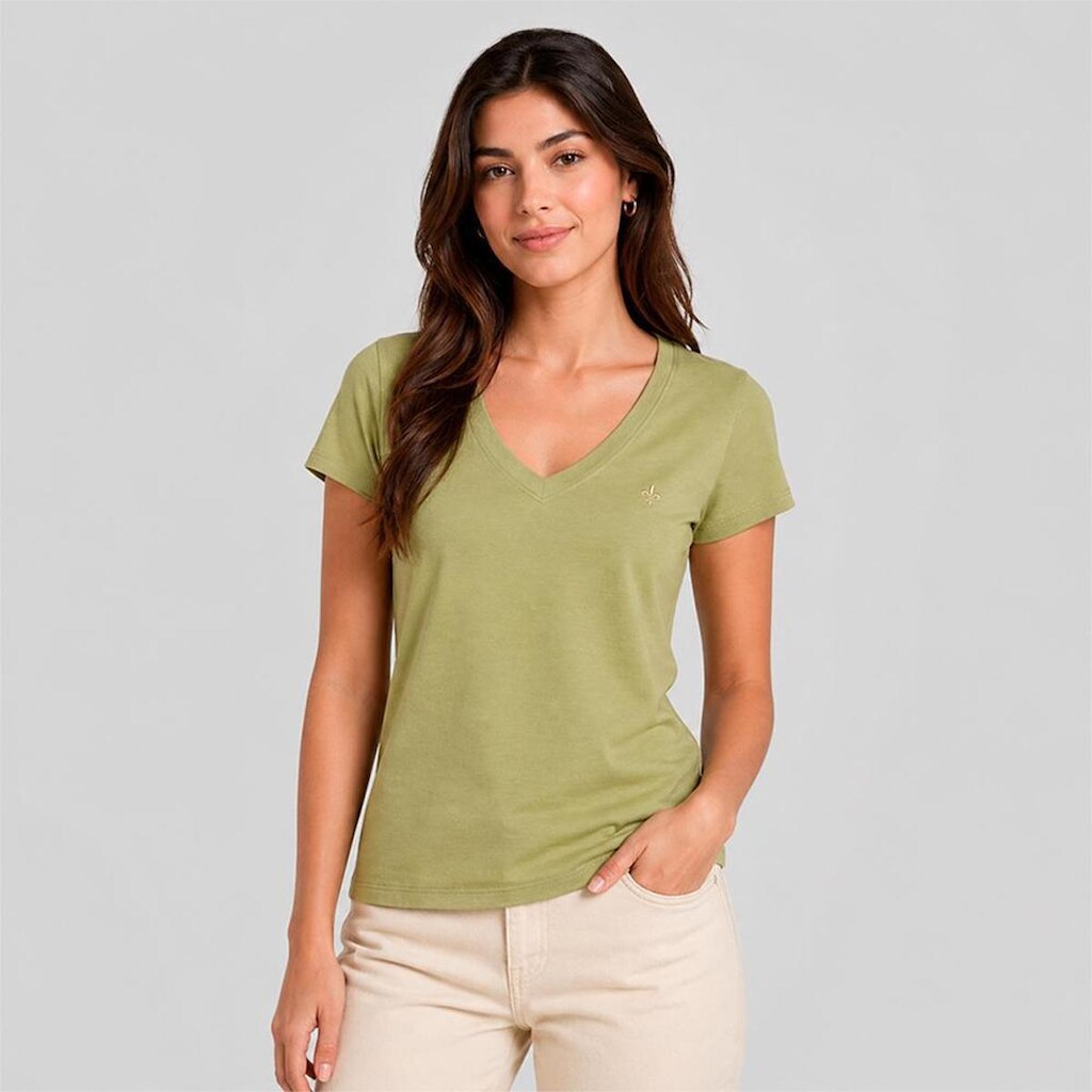 Blusa Dudalina Dec V Peruan Feminino