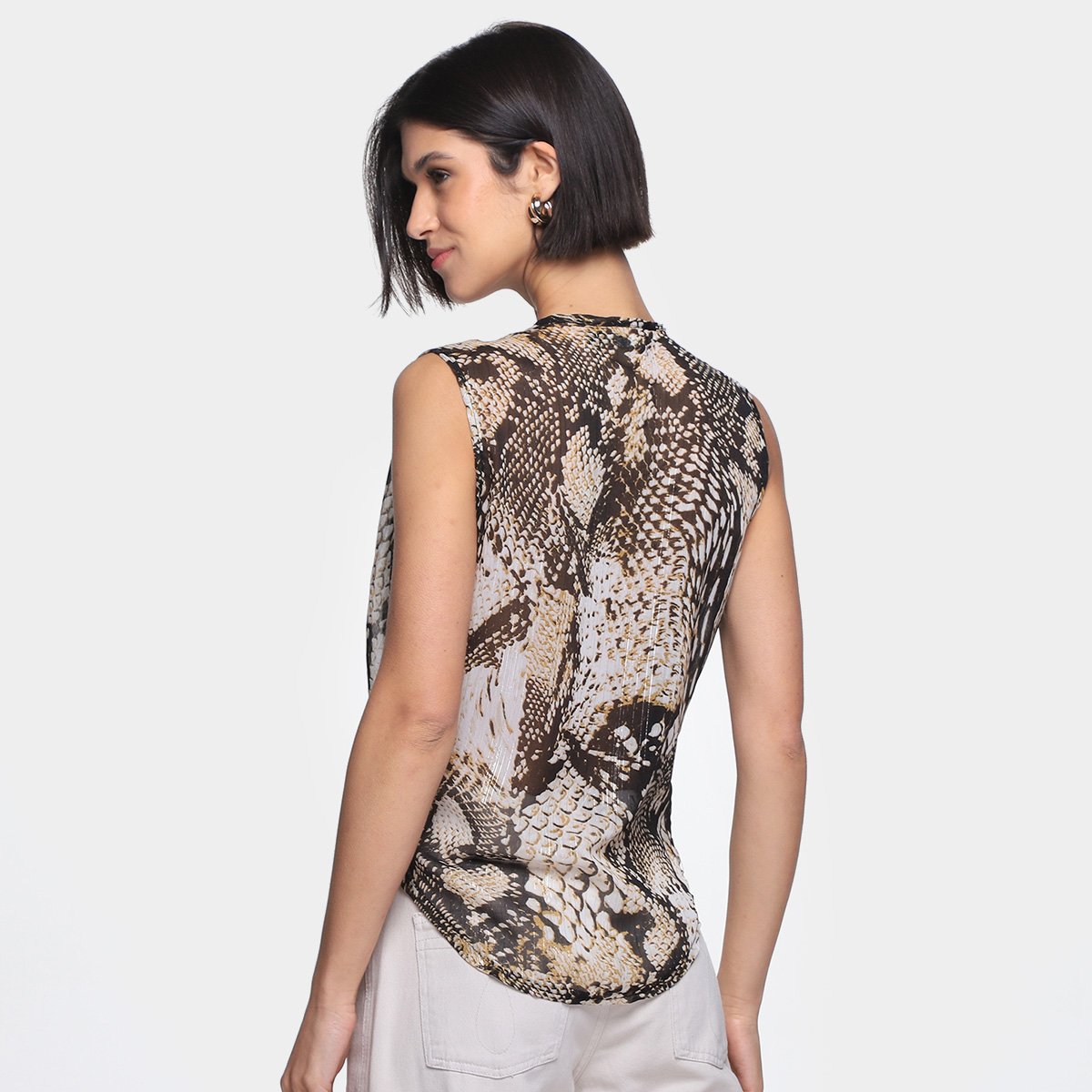Blusa Eagle Rock Animal Print Snake Feminina - 1