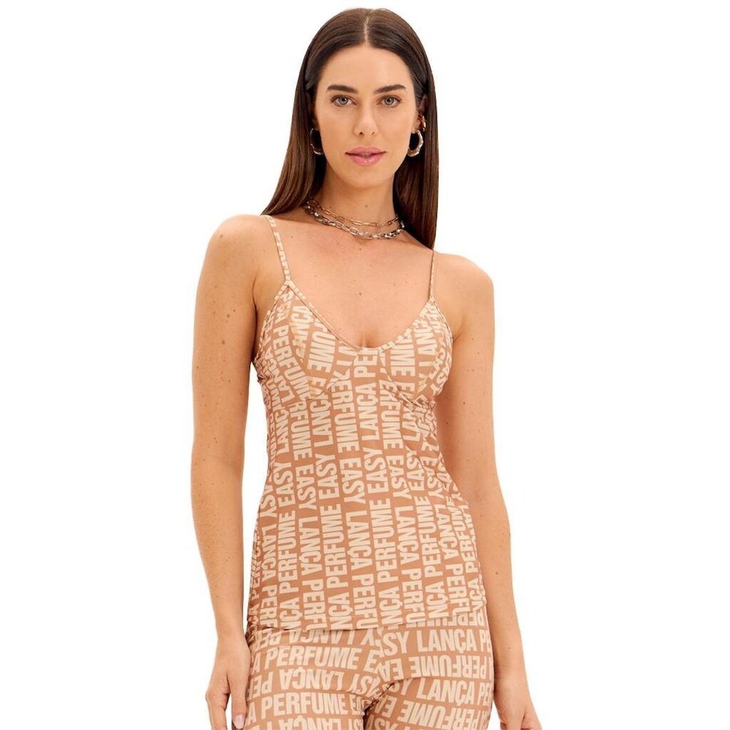 Blusa Easy Lança Perfume Estampada Feminino