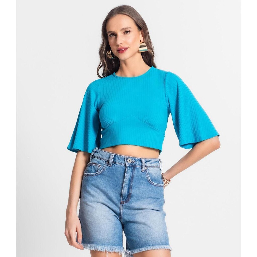 Blusa Endless De Ribana Canelada Feminina