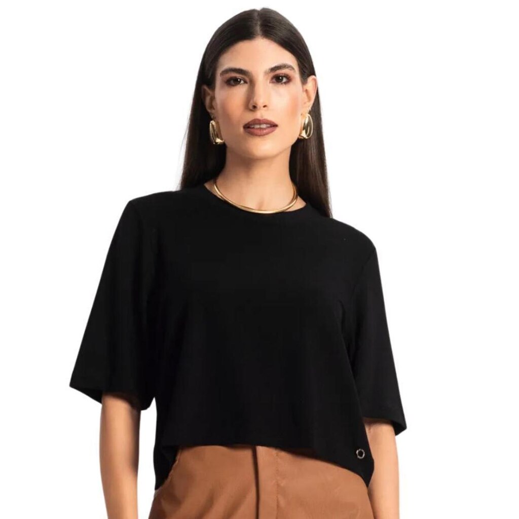 BLUSA ENDLESS MOLECOTTON MANGA CURTA FEMININO