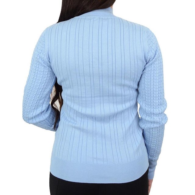 Blusa Feminina Alpelo Sueter Cable Artic Blue - 109004