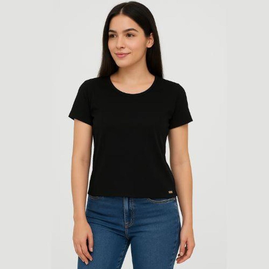 Blusa Feminina Básica Algodão Cereja Rosa