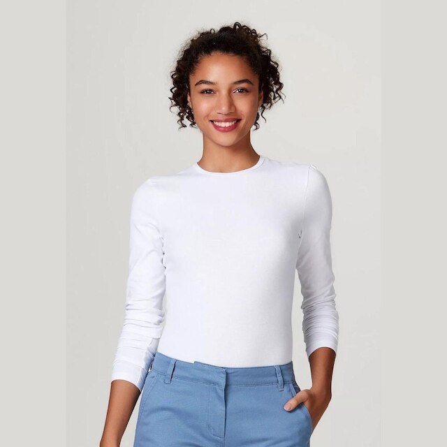 Blusa Feminina Básica Slim Manga Longa 02QY Hering