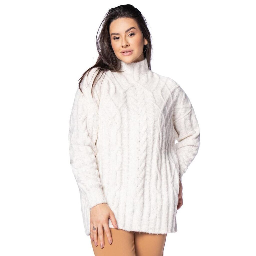 Blusa Feminina Biamar Alongada Tecimento Em Tranças Bordô