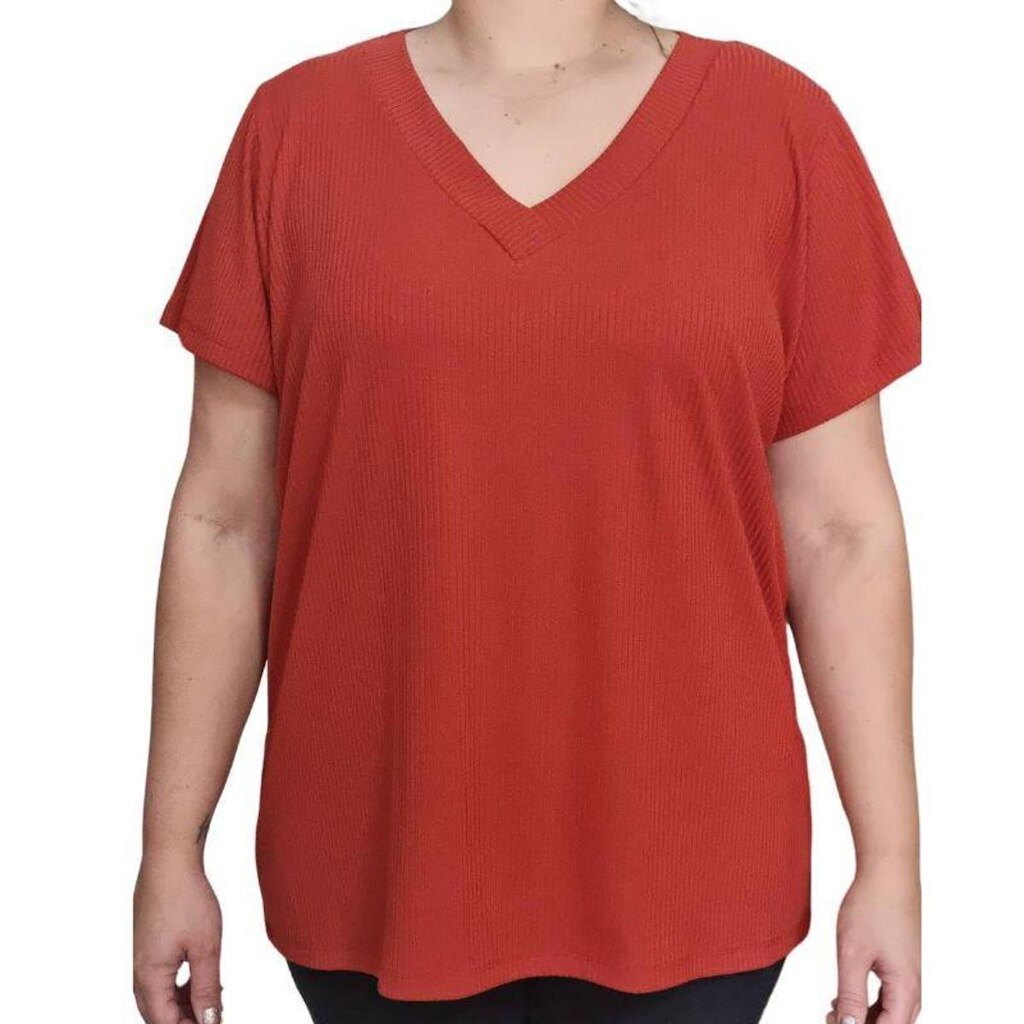 Blusa Feminina Canelada Rodher Plus Size