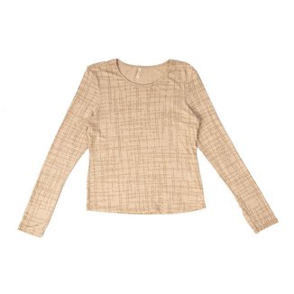Blusa Feminina Cativa Básica Estampada Bege