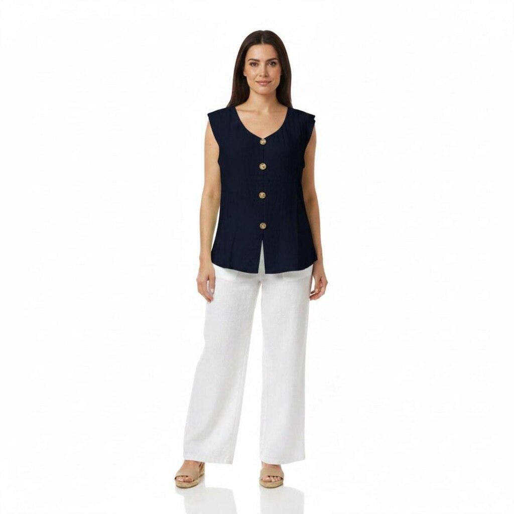 Blusa Feminina com Botão