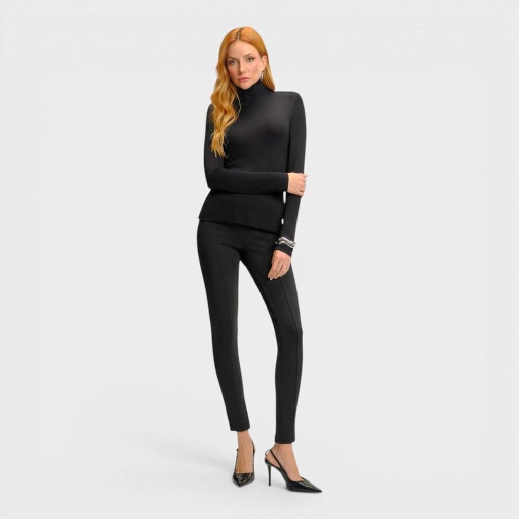 Blusa Feminina Com Gola Alta E Manga Longa Básica Endless
