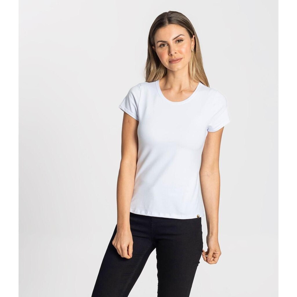Blusa Feminina Cotton Leve Básica Rovitex