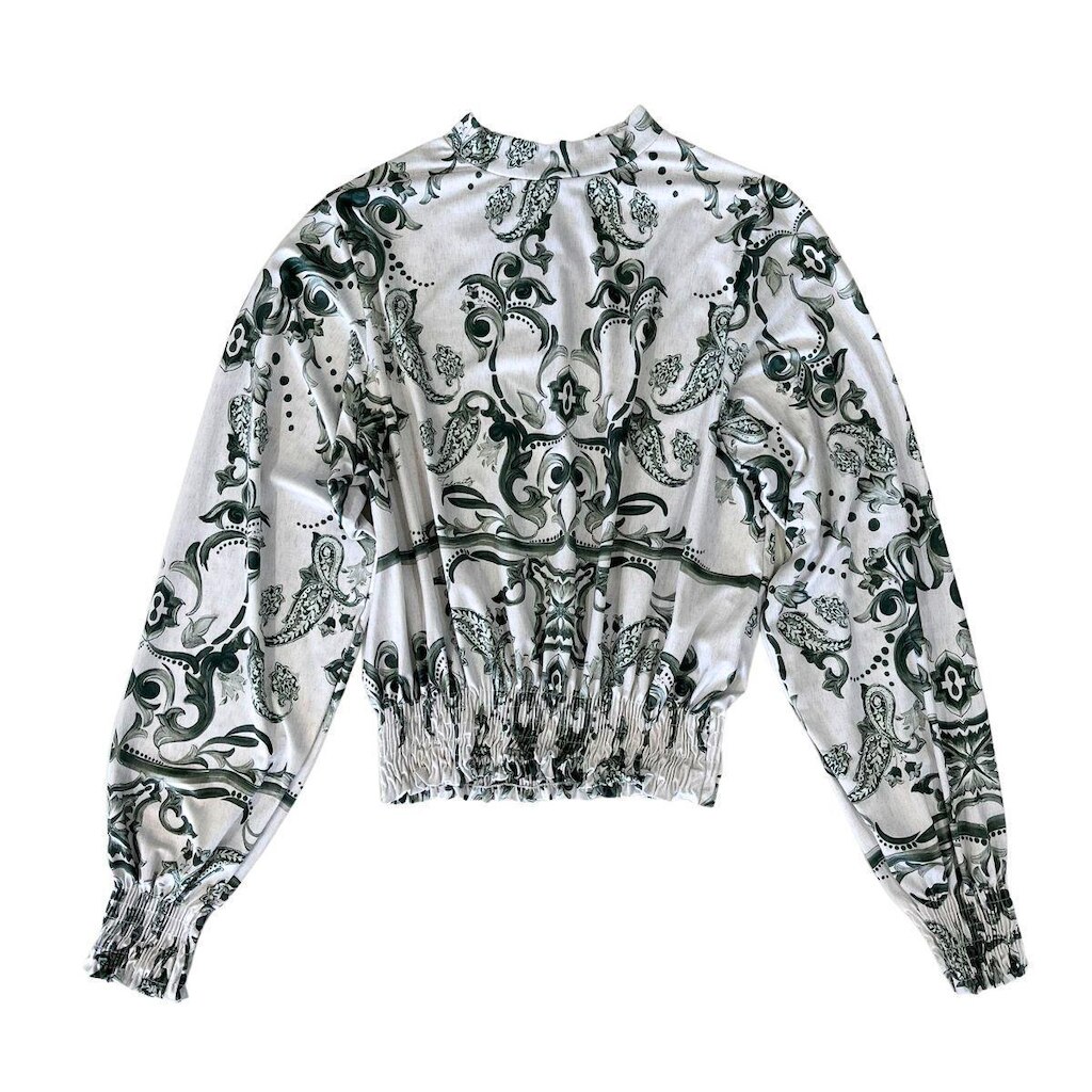 Blusa Feminina Cropped Elástico GG Estampada New Fresh Formitz