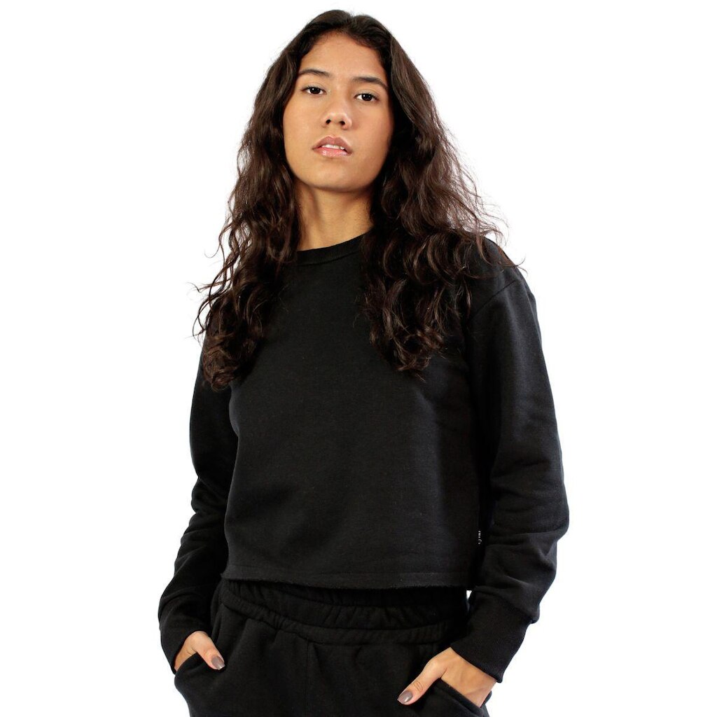 Blusa Feminina Cropped Moletom