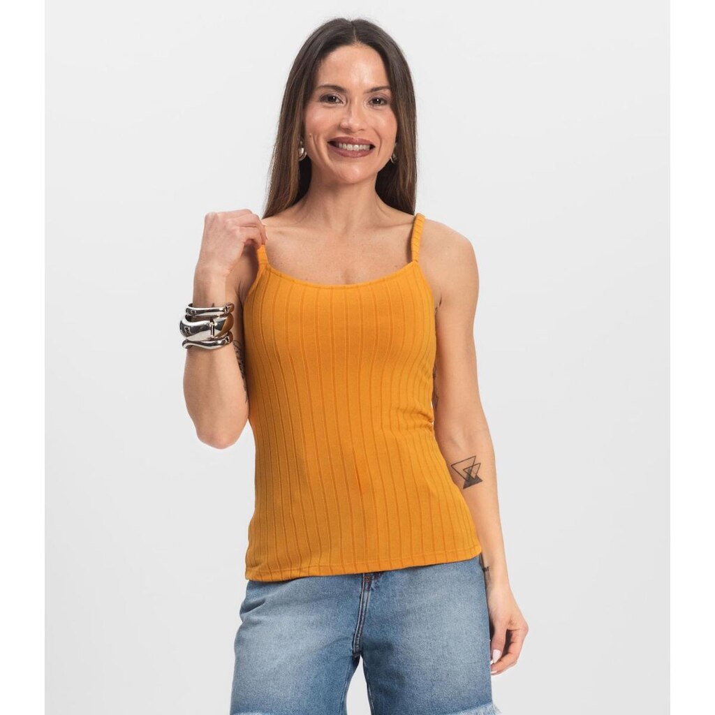 Blusa Feminina De Alça Select Amarelo