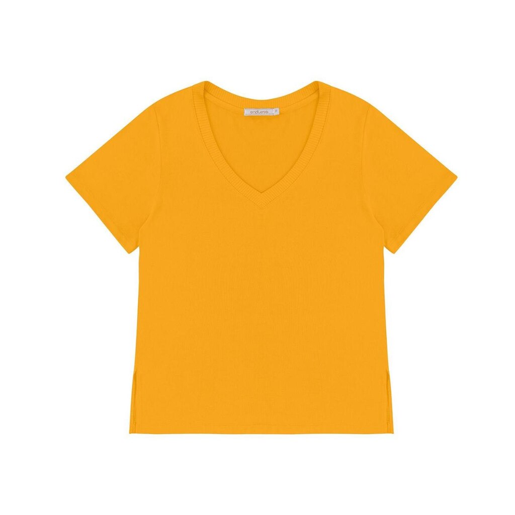 Blusa Feminina Decote V Endless Amarelo