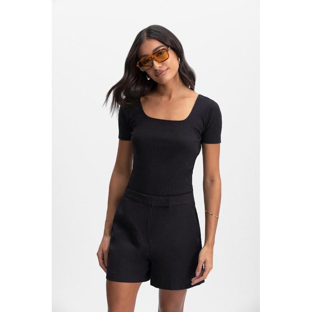 Blusa Feminina Em Ribana Canelada Essendi