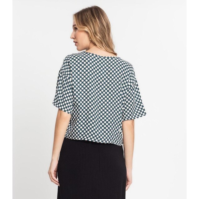 Blusa Feminina Estampada Infinita Cor Verde