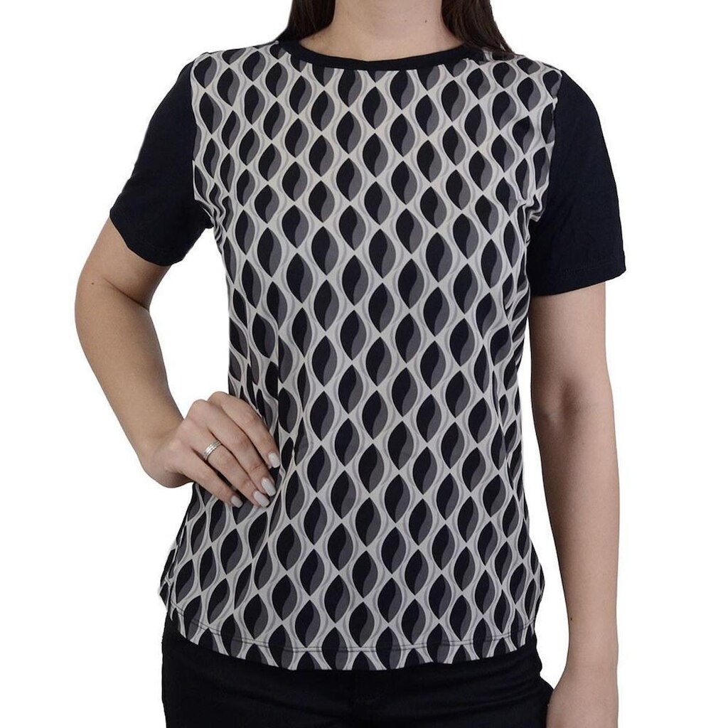 Blusa Feminina Gatos e Atos Crepe Preta - G2369