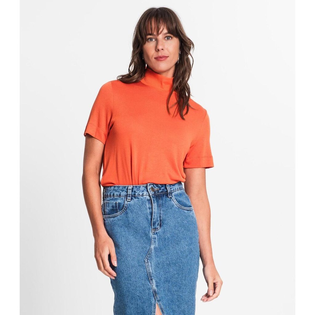Blusa Feminina Gola Alta Endless Laranja