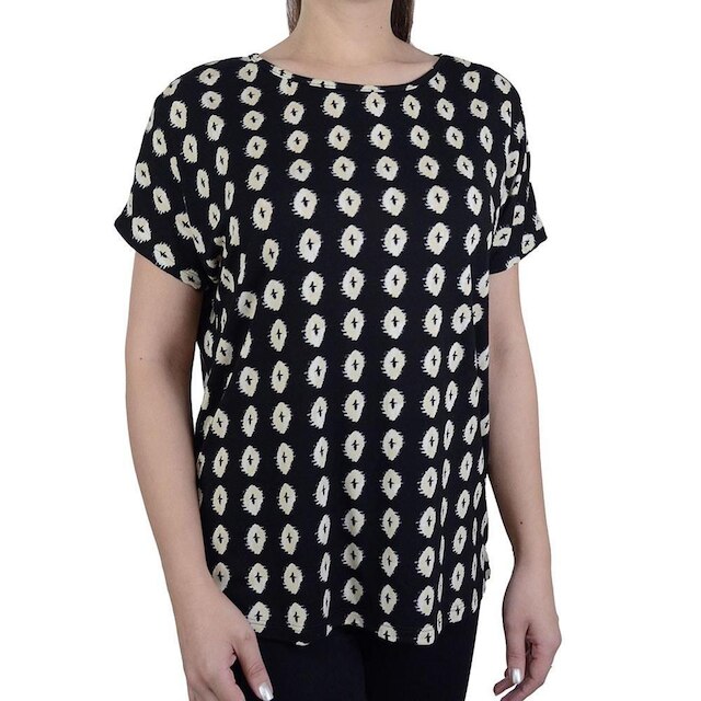 Blusa Feminina Hering Estampada Preta - 4DJT