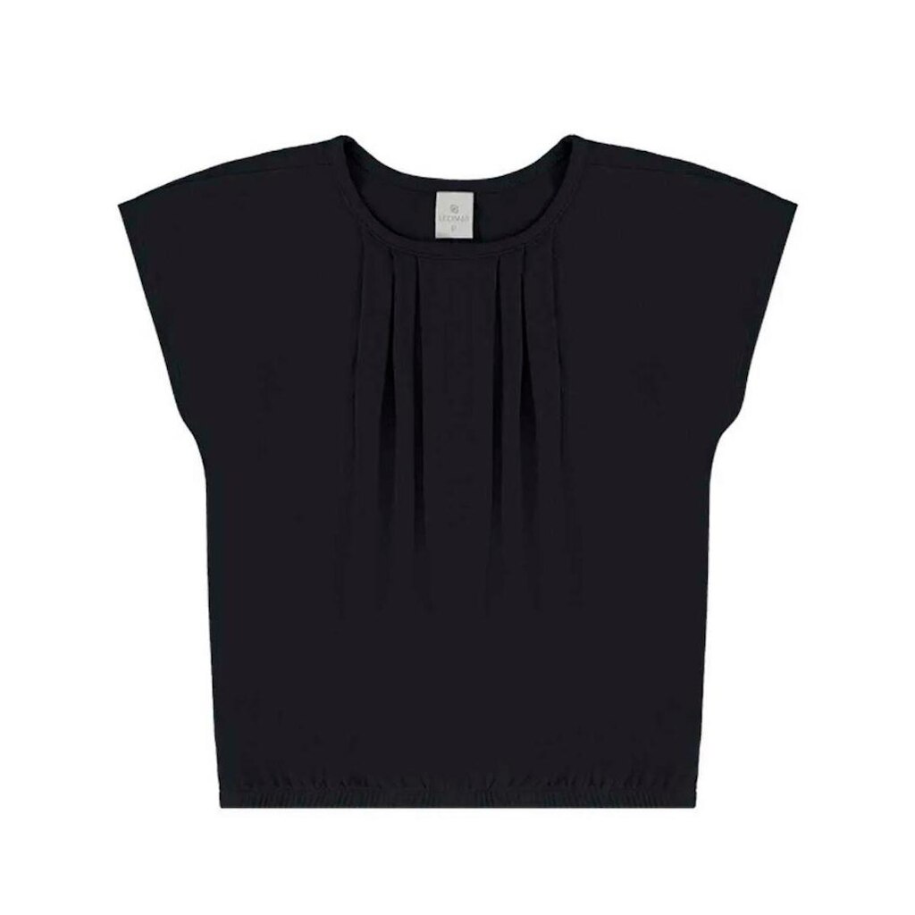 Blusa Feminina Lecimar Manga Curta em Crepe Viscose