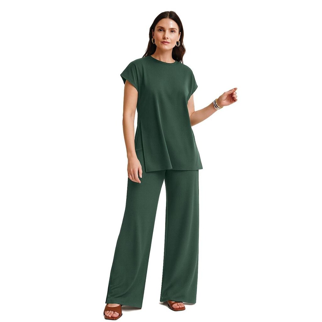 Blusa Feminina Lunender Com Aberturas Laterais 00613