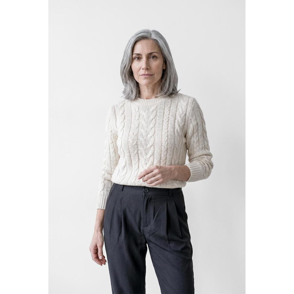 Blusa feminina malha tricot modal trançada 61909