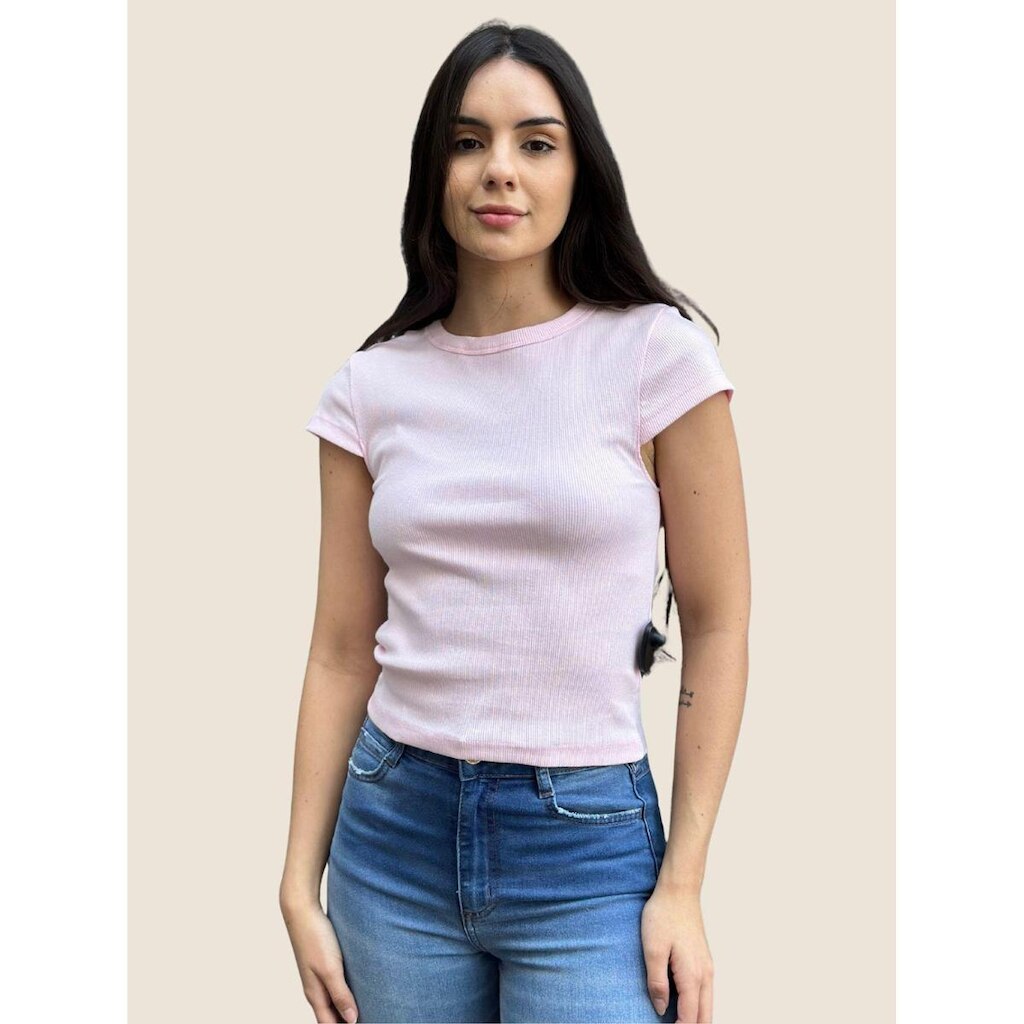 Blusa Feminina Manga Copinho Usemodo