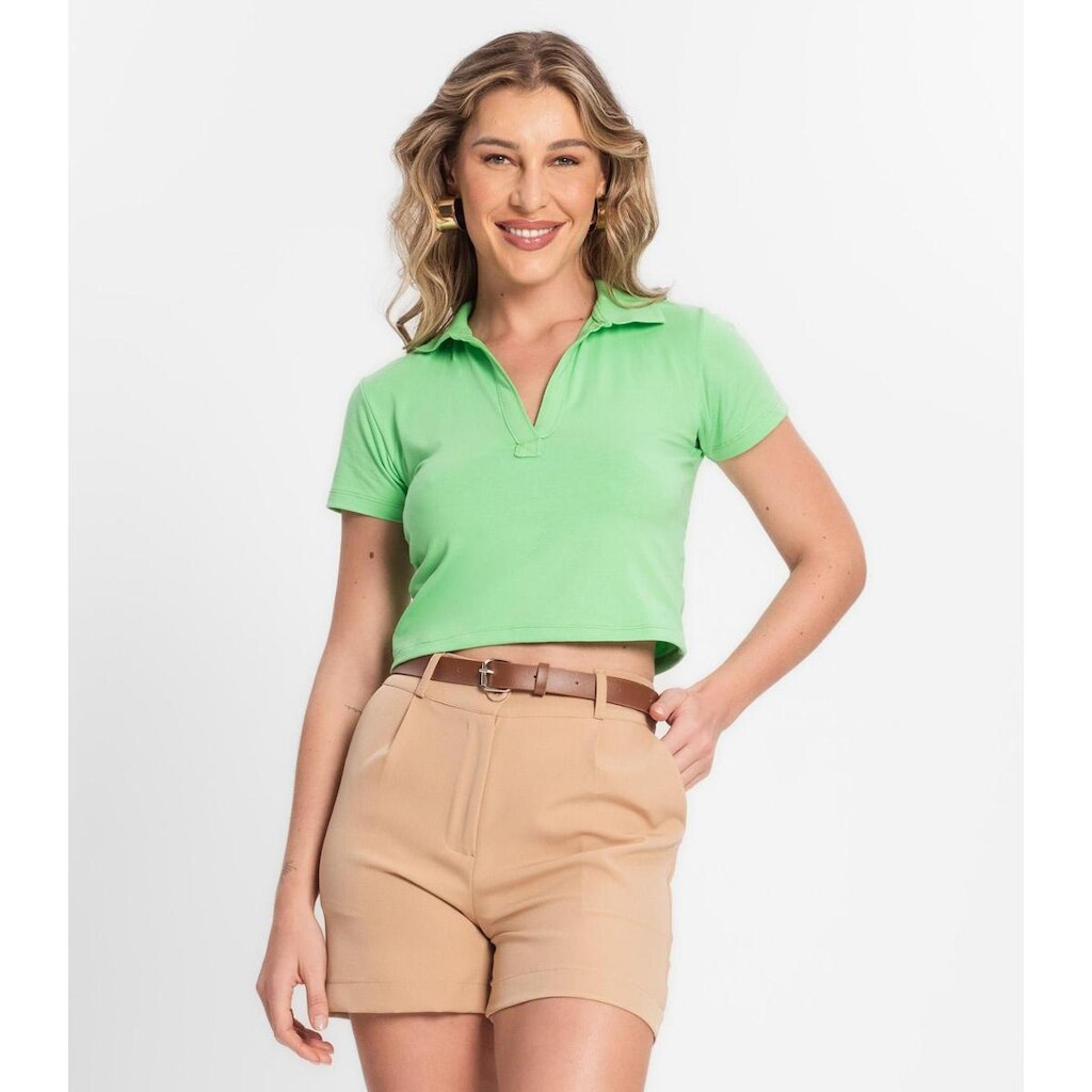 Blusa Feminina Manga Curta Endless Verde