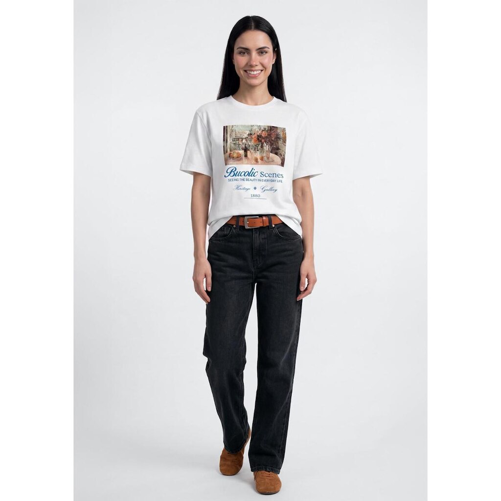 Blusa Feminina Manga Curta Estampada Hering