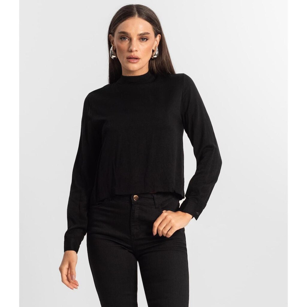 Blusa Feminina Manga Longa Endless Preto