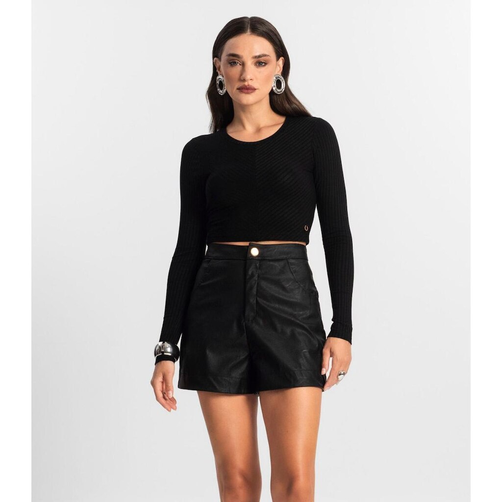 Blusa Feminina Manga Longa Endless Preto