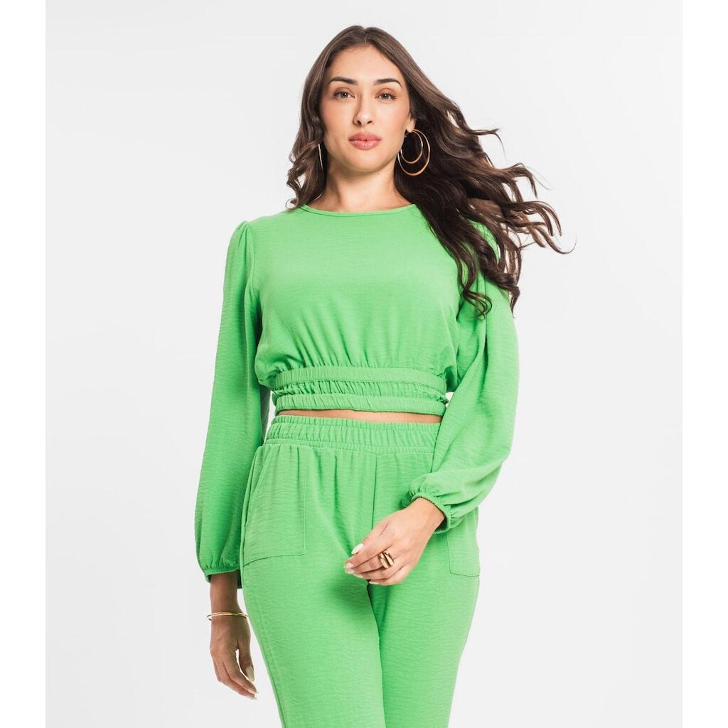 Blusa Feminina Manga Longa Endless Verde