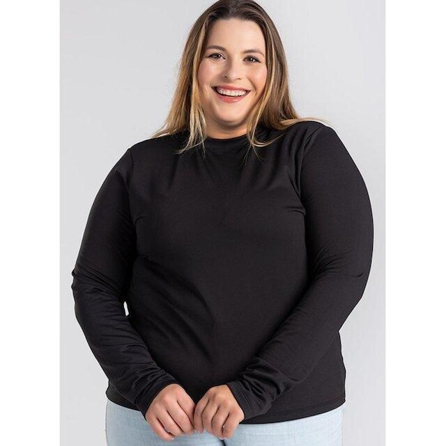 Blusa Feminina Manga Longa Plus Size Térmica Peluciada - Serena