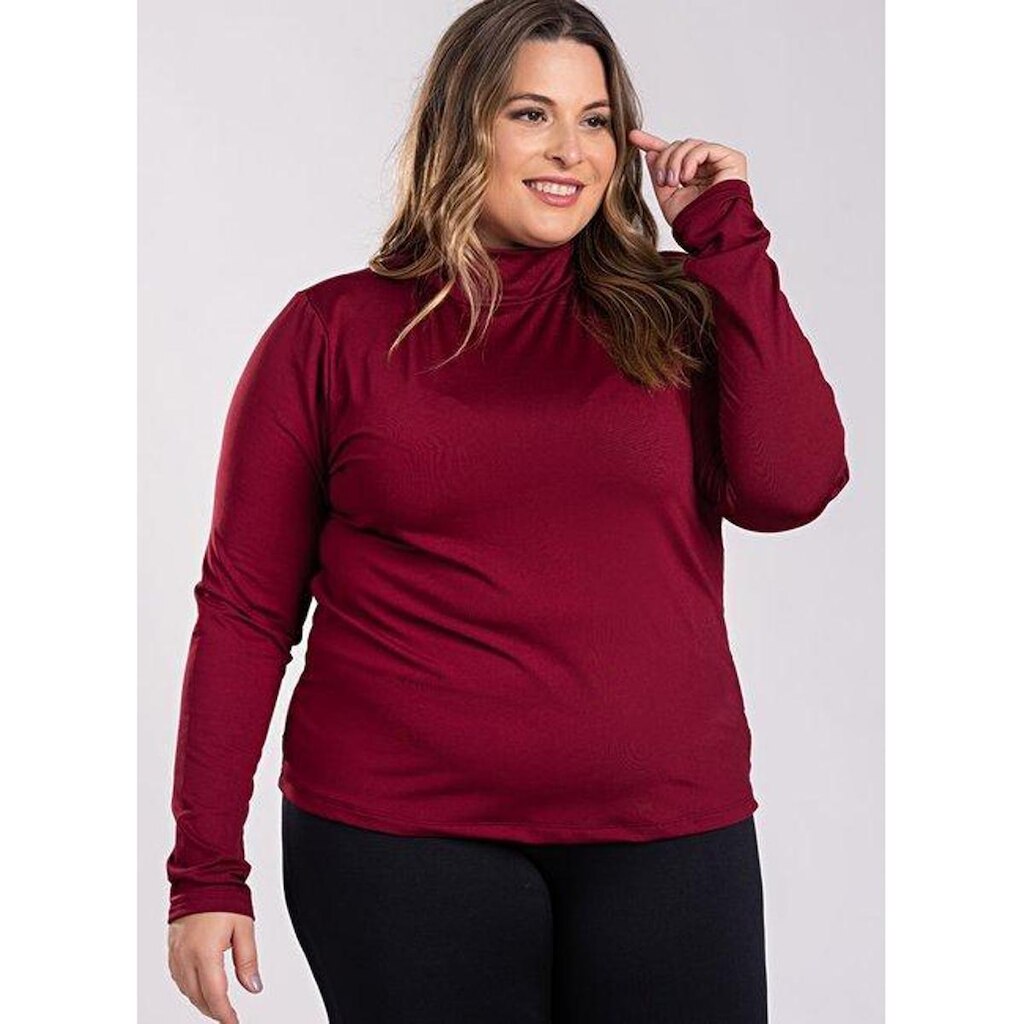 Blusa Feminina Manga Longa Plus Size Térmica Peluciada - Serena