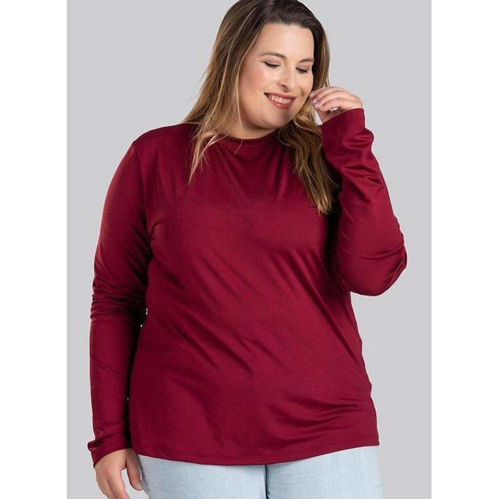 Blusa Feminina Manga Longa Plus Size Térmica Peluciada - Serena