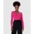 Blusa Feminina Recorte Franzido Lateral Em Malha Canelada De Viscose - Rosa