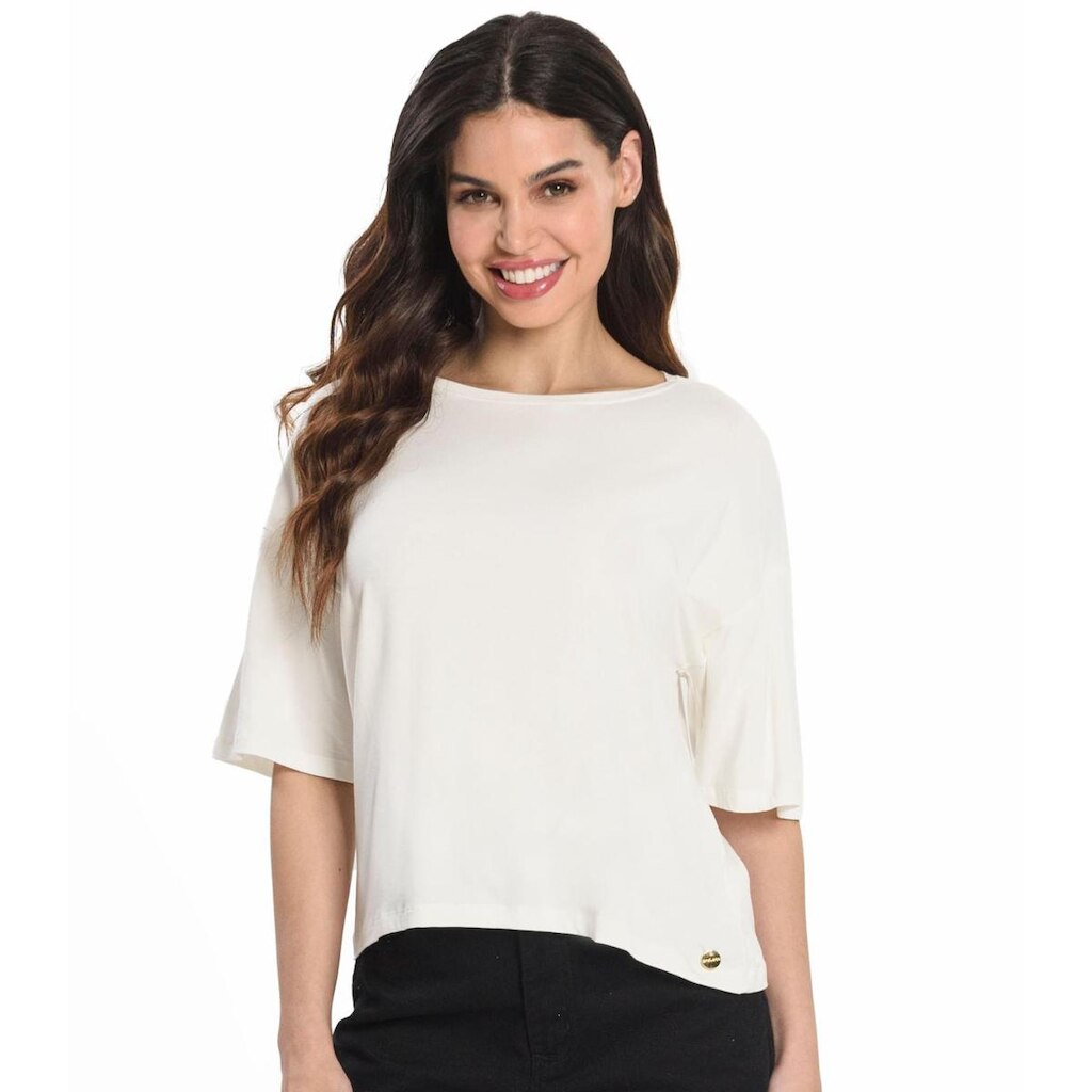 Blusa Feminina Viscotorcion Endless Bege